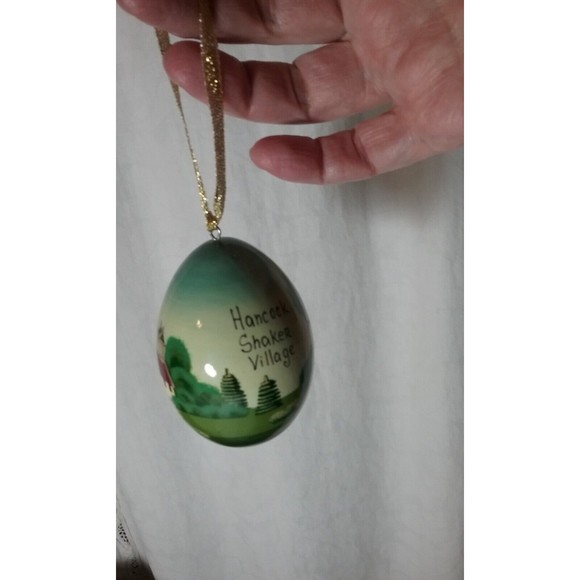 Vintage Hancock Shaker Village Hand Painted Egg Ornament Russian Classics - Picture 10 of 12